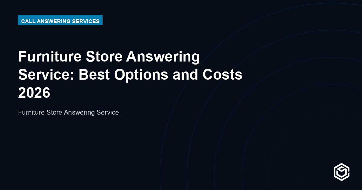 Furniture Store Answering Service: Best Options and Costs 2026
