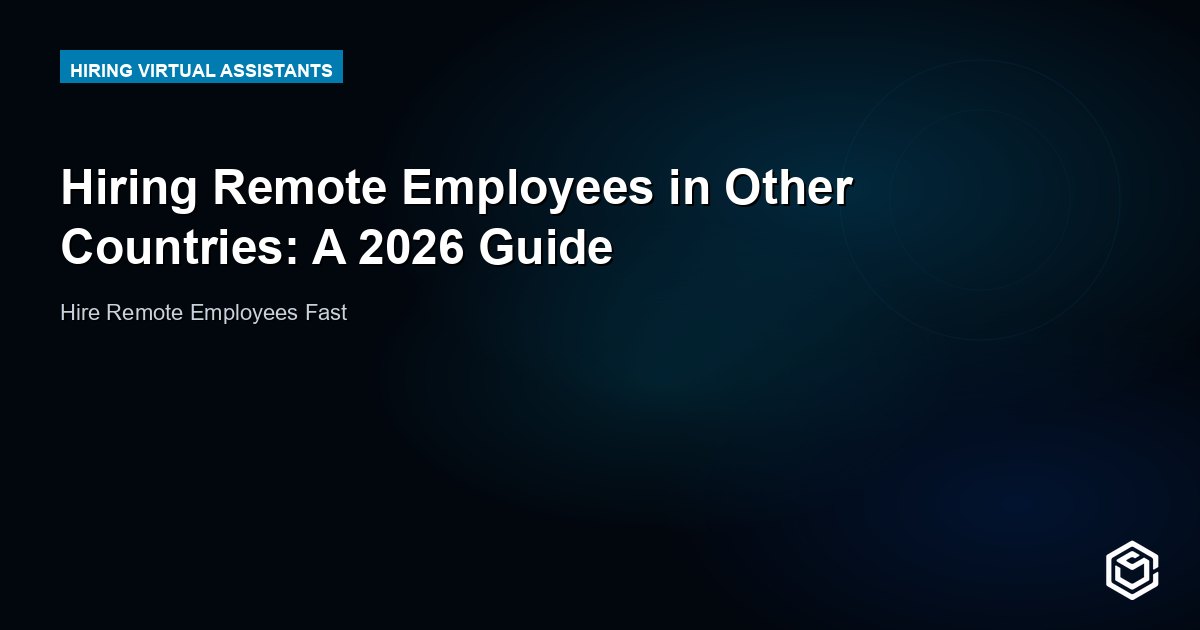 Hiring Remote Employees in Other Countries: A 2026 Guide