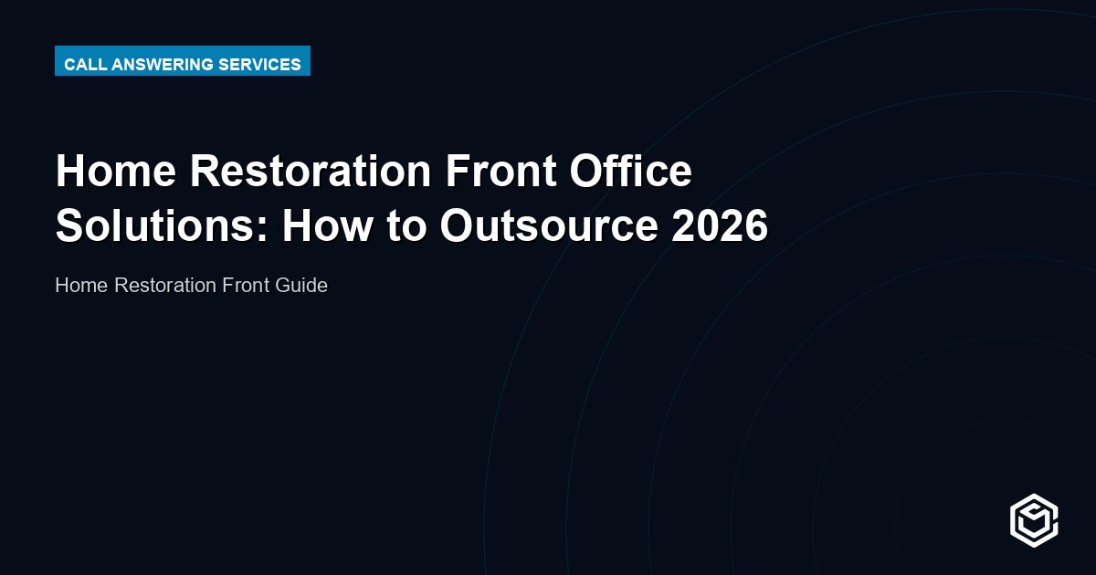 Home Restoration Front Office Solutions: How to Outsource 2026