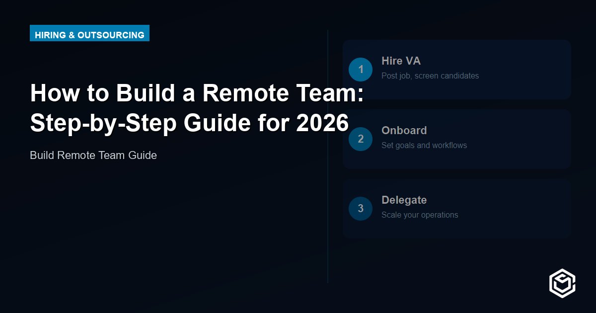 How to Build a Remote Team: A Step-by-Step Guide