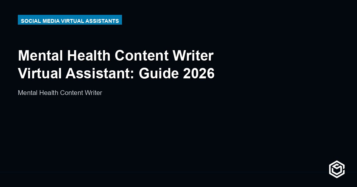 Mental Health Content Writer Virtual Assistant: Guide 2026