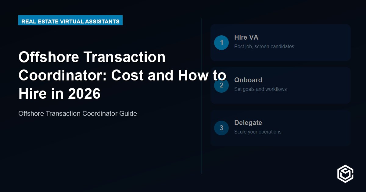 Offshore Transaction Coordinator: Cost and How to Hire in 2026