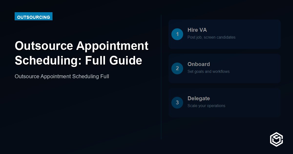 Outsource Appointment Scheduling: Save 10 Hrs/Week