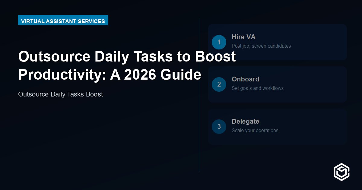 Outsource Daily Tasks to Boost Productivity: A 2026 Guide