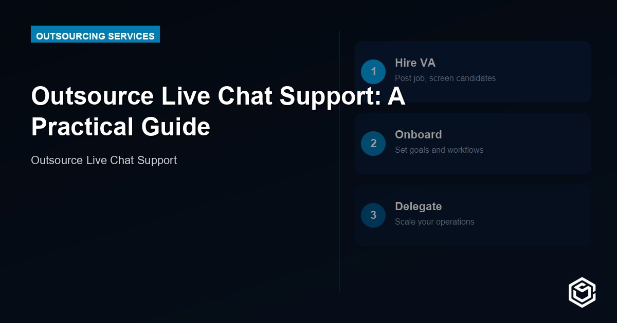 Outsource Live Chat Support: A Practical Guide
