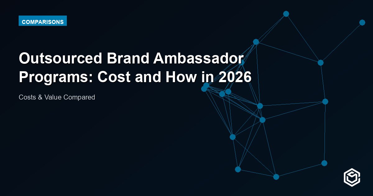 Outsourced Brand Ambassador Programs: Cost and How in 2026