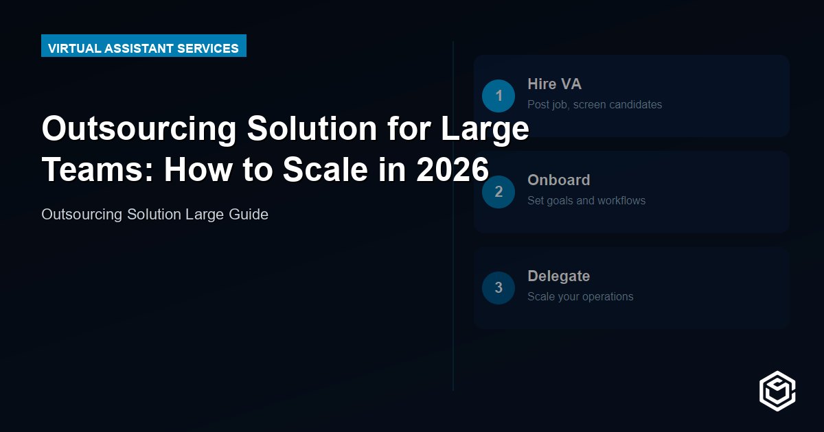 Outsourcing Solution for Large Teams: How to Scale in 2026