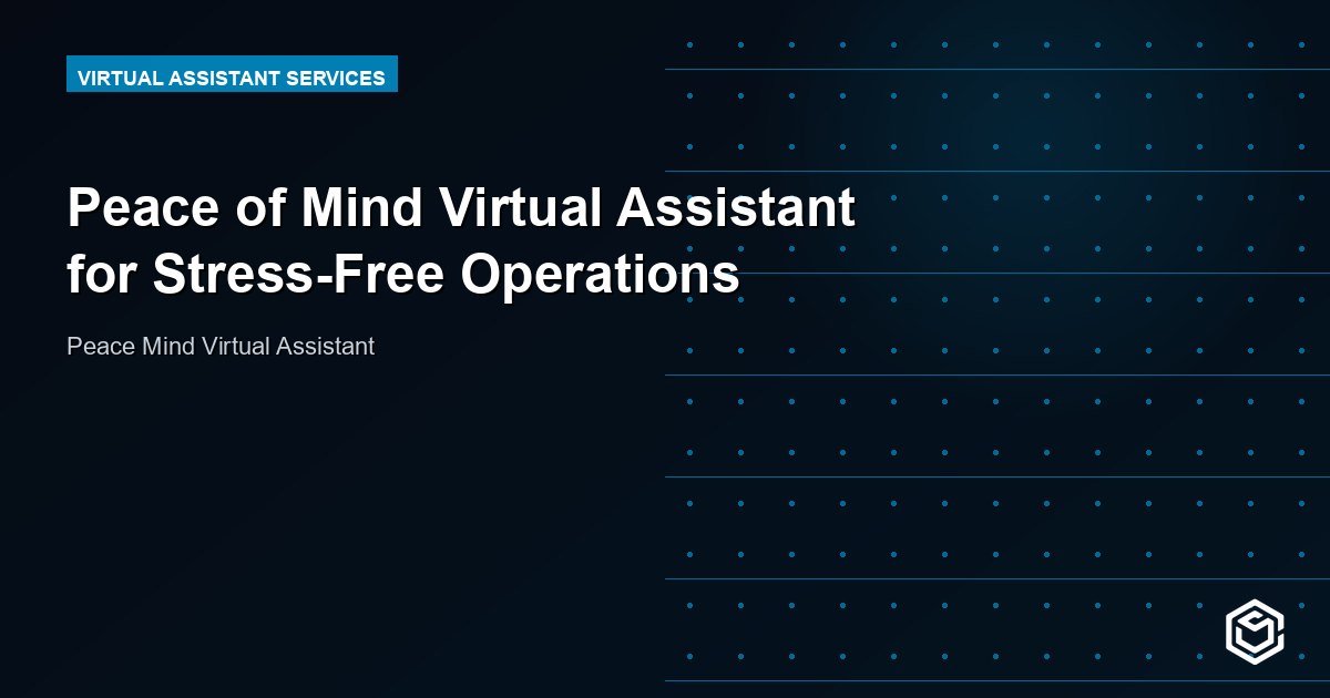 Peace of Mind Virtual Assistant for Stress-Free Operations