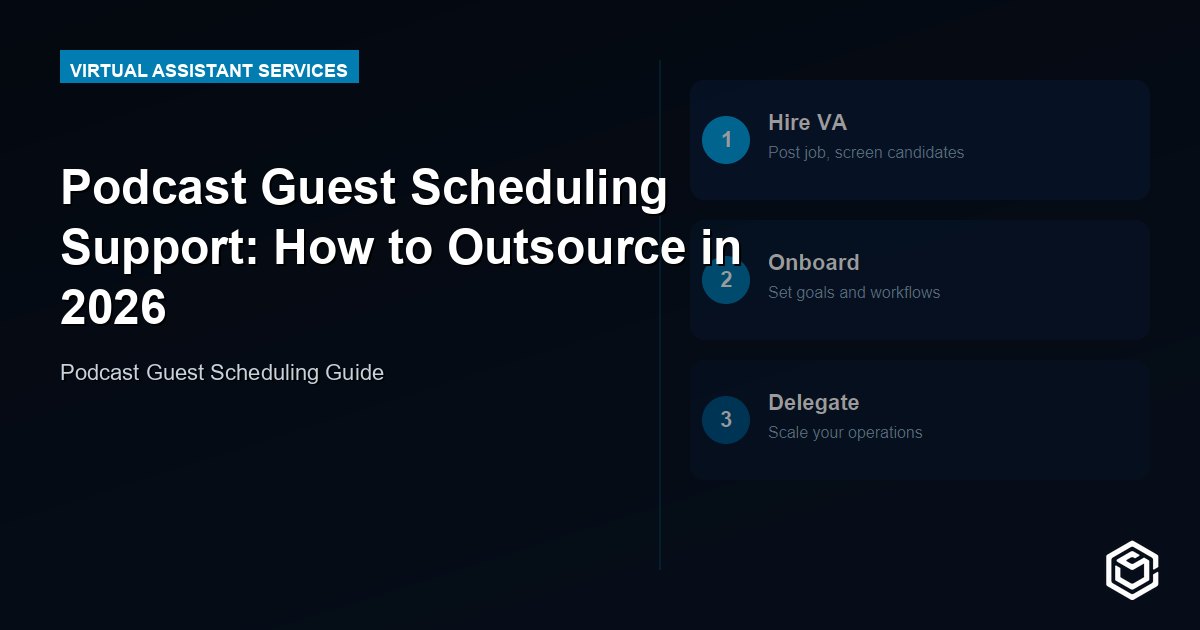 Podcast Guest Scheduling Support: How to Outsource in 2026
