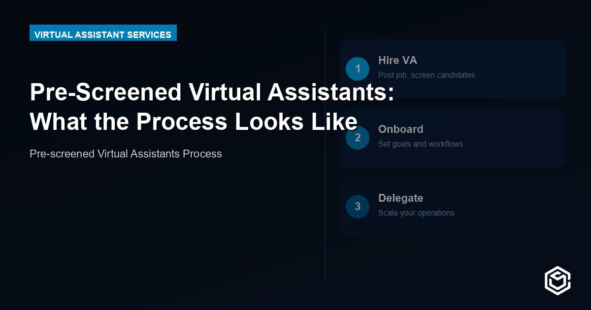 Pre-Screened Virtual Assistants: What the Process Looks Like