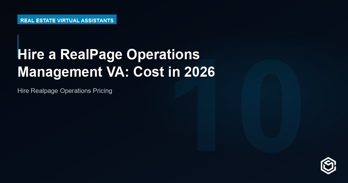 Hire a RealPage Operations Management VA: Cost in 2026