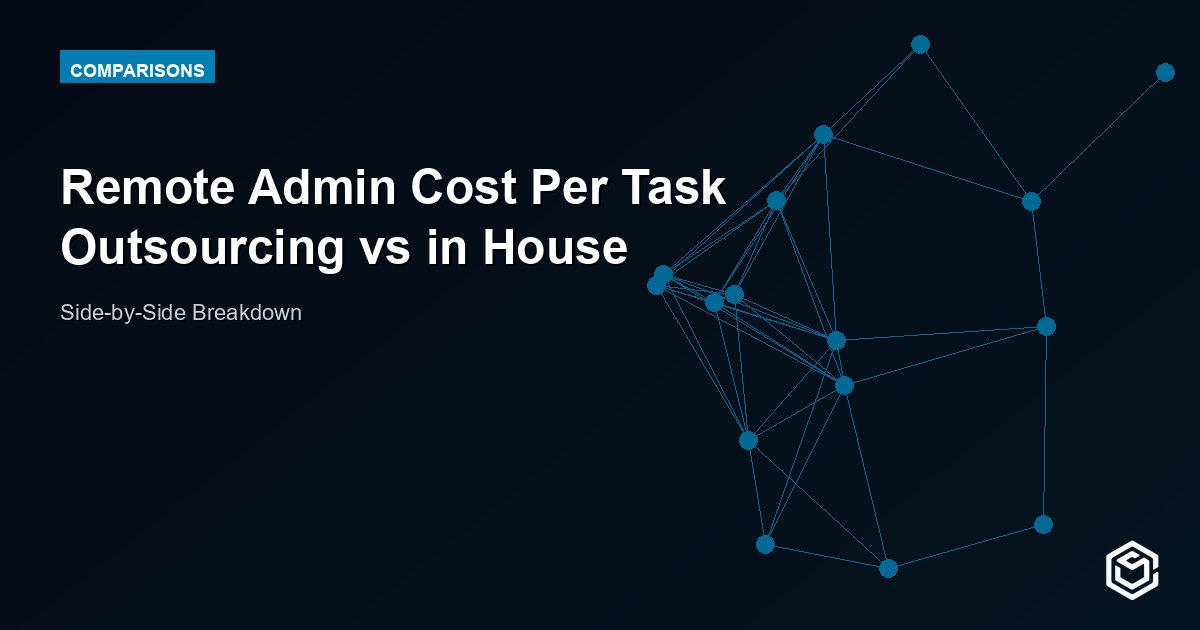 Remote Admin Cost Per Task Outsourcing vs in House