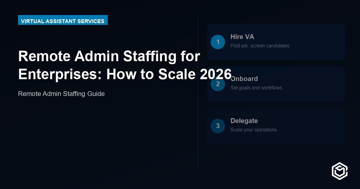 Remote Admin Staffing for Enterprises: How to Scale 2026