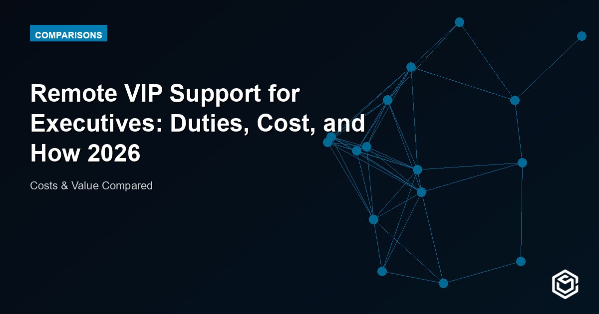 Remote VIP Support for Executives: Duties, Cost, and How 2026