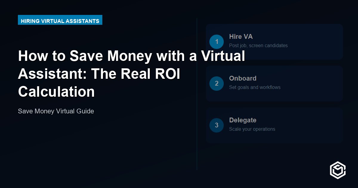 How to Save Money with a Virtual Assistant: The Real ROI Calculation