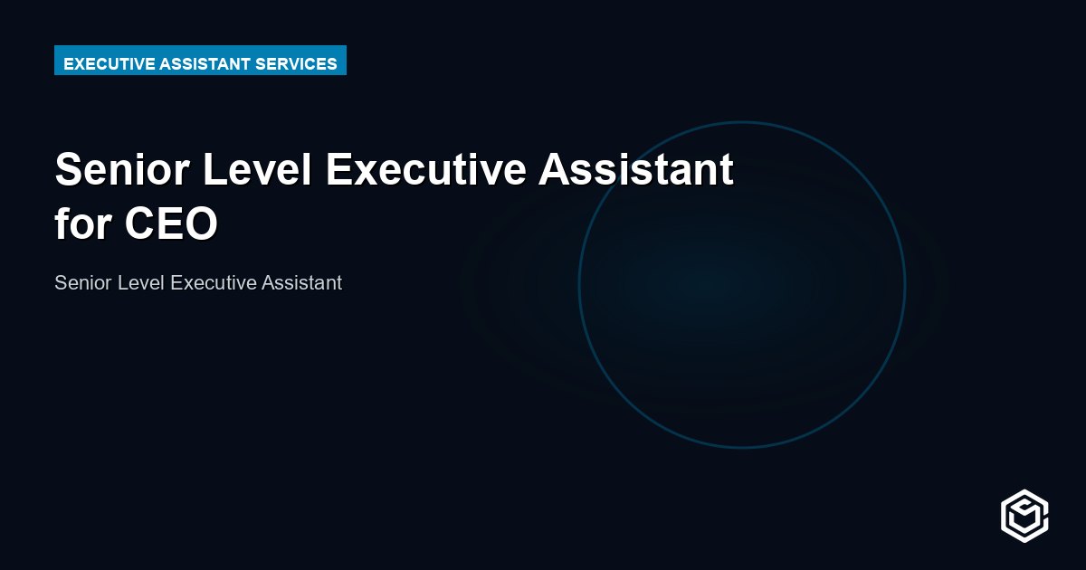 Senior Level Executive Assistant for CEO