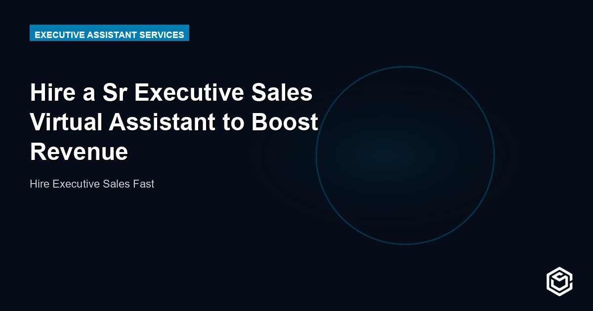Hire a Sr Executive Sales Virtual Assistant to Boost Revenue