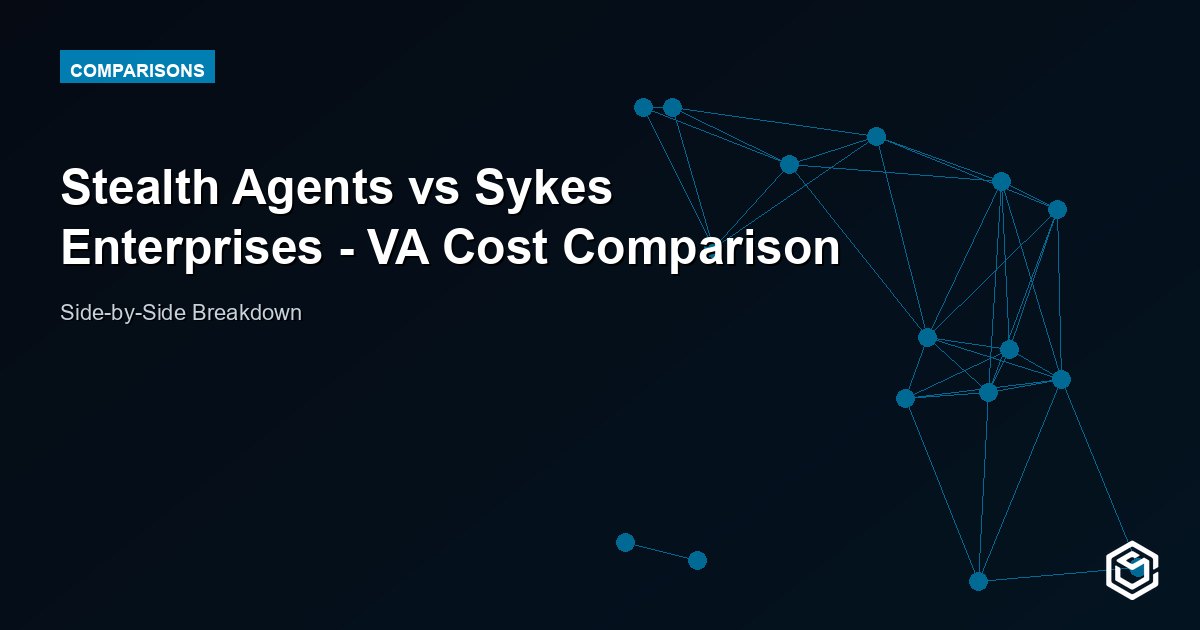 Stealth Agents vs Sykes Enterprises - VA Cost Comparison
