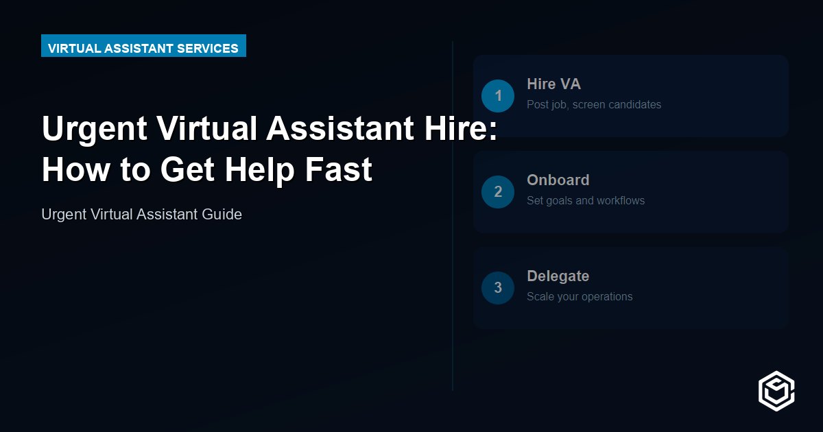 Urgent Virtual Assistant Hire: How to Get Help Fast