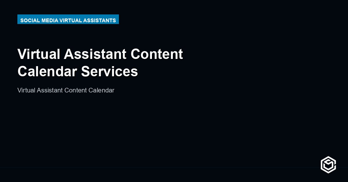 Virtual Assistant Content Calendar Services