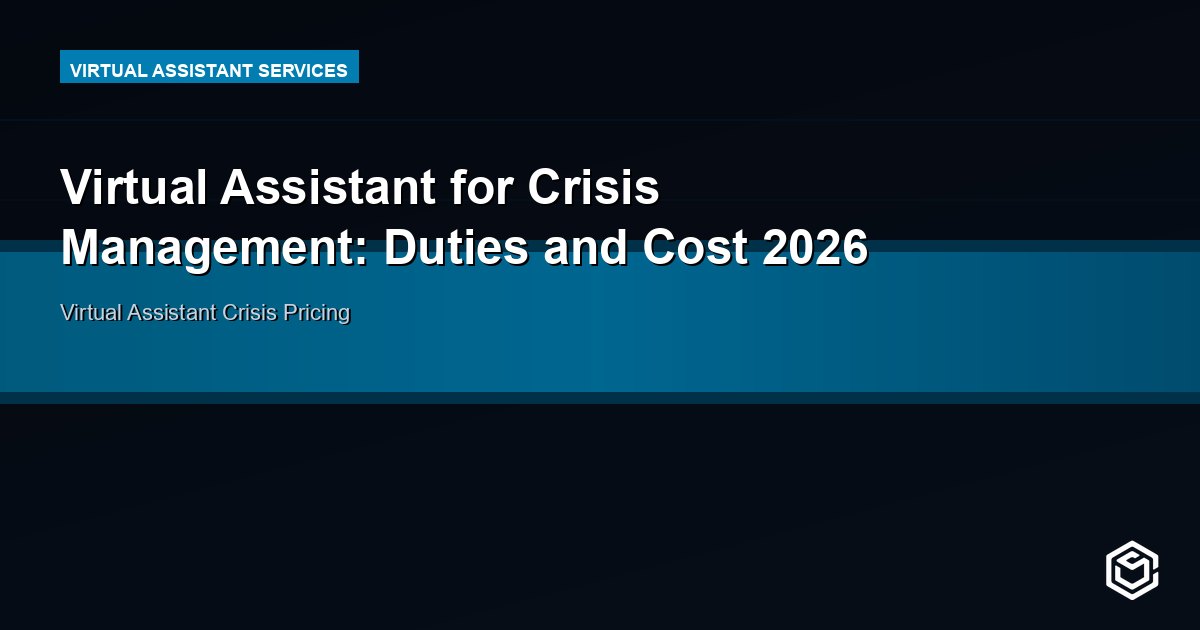 Virtual Assistant for Crisis Management: Duties and Cost 2026