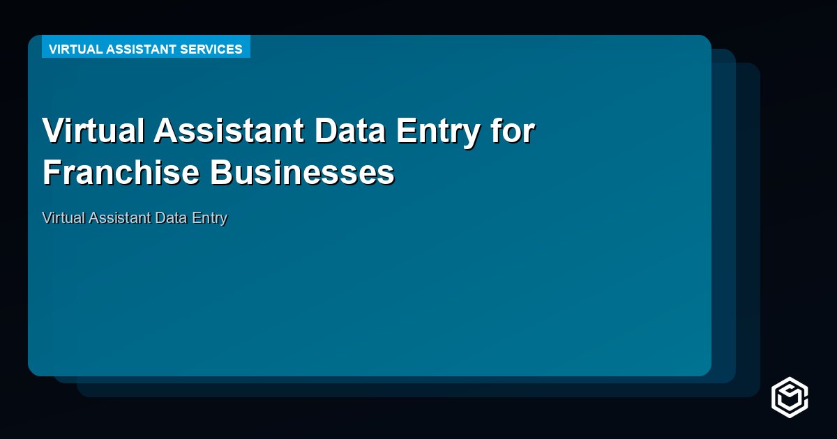 Virtual Assistant Data Entry for Franchise Businesses