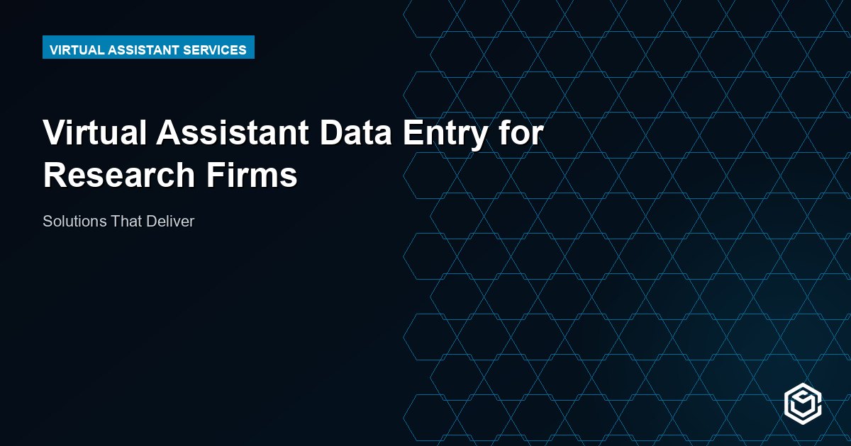Virtual Assistant Data Entry for Research Firms