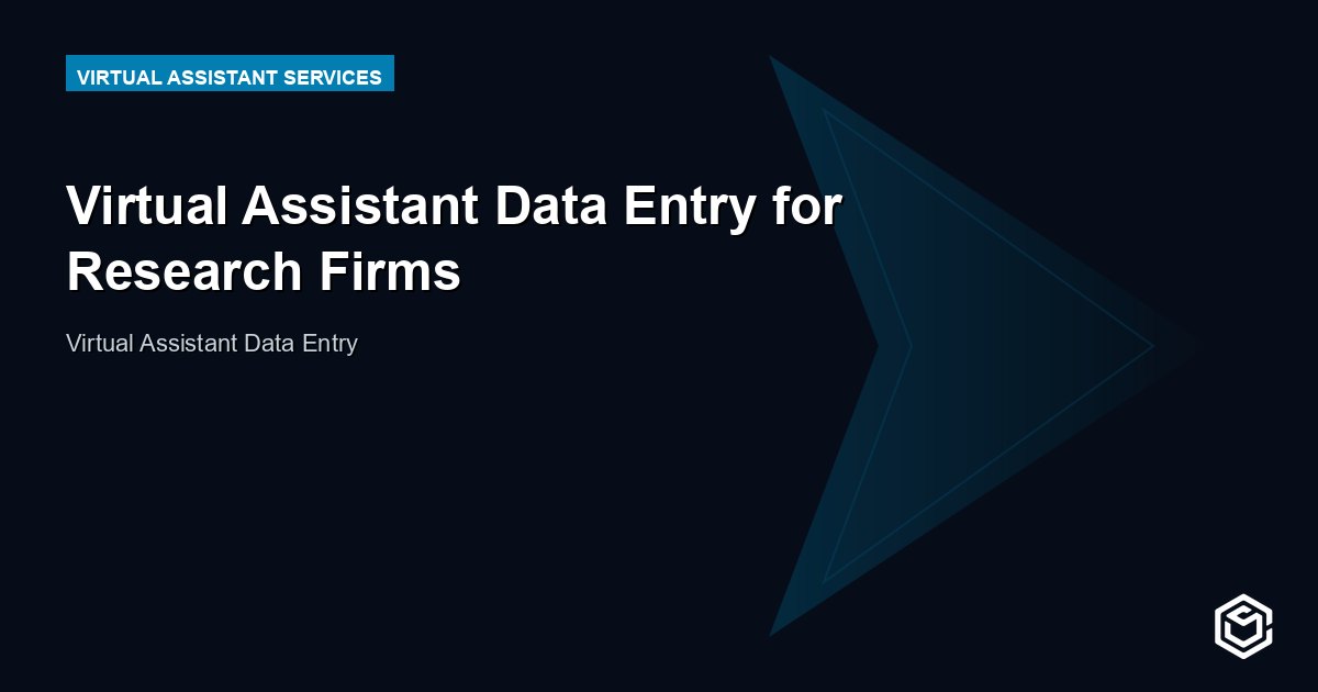 Virtual Assistant Data Entry for Research Firms