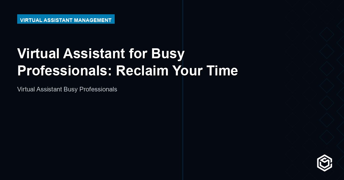 Virtual Assistant for Busy Professionals: Reclaim Your Time