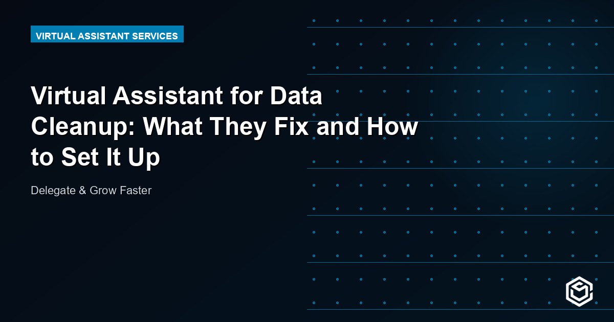 Virtual Assistant for Data Cleanup: What They Fix and How to Set It Up