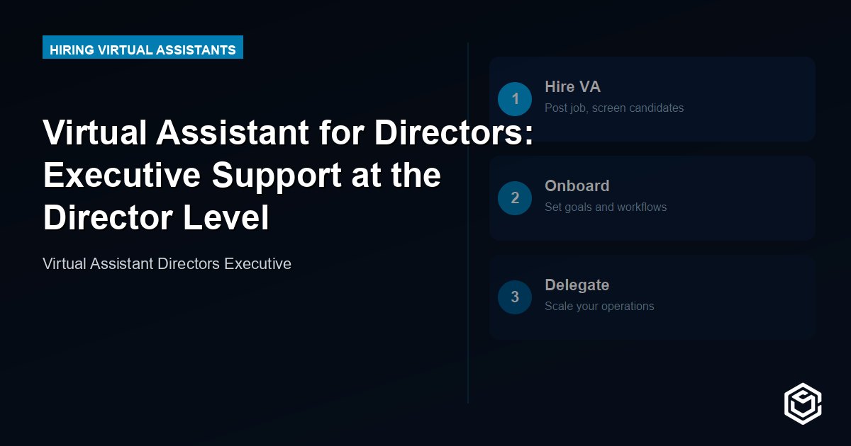 Virtual Assistant for Directors: Executive Support at the Director Level