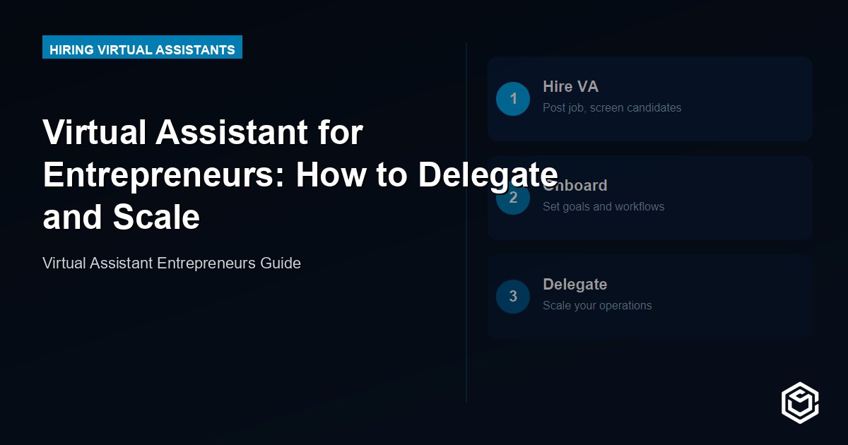 Virtual Assistant for Entrepreneurs: How to Delegate and Scale