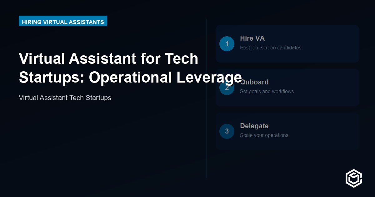 Virtual Assistant for Tech Startups: Operational Leverage