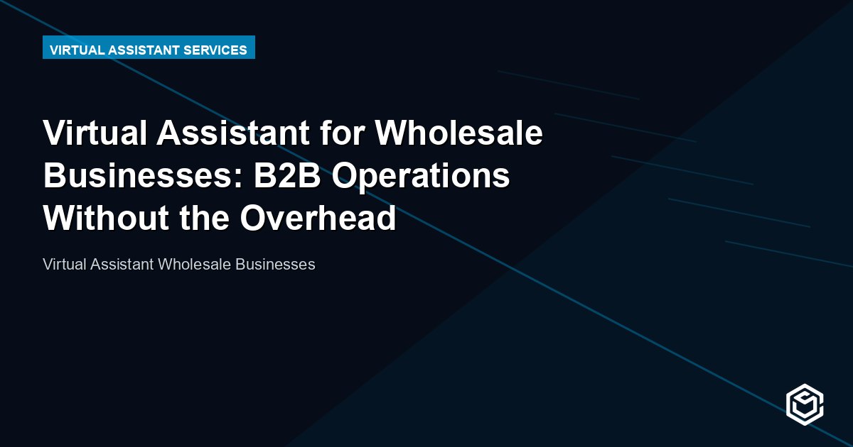 Virtual Assistant for Wholesale Businesses: B2B Operations Without the Overhead