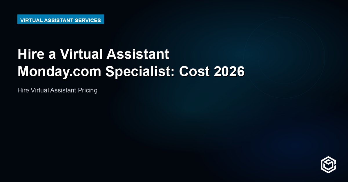 Hire a Virtual Assistant Monday.com Specialist: Cost 2026