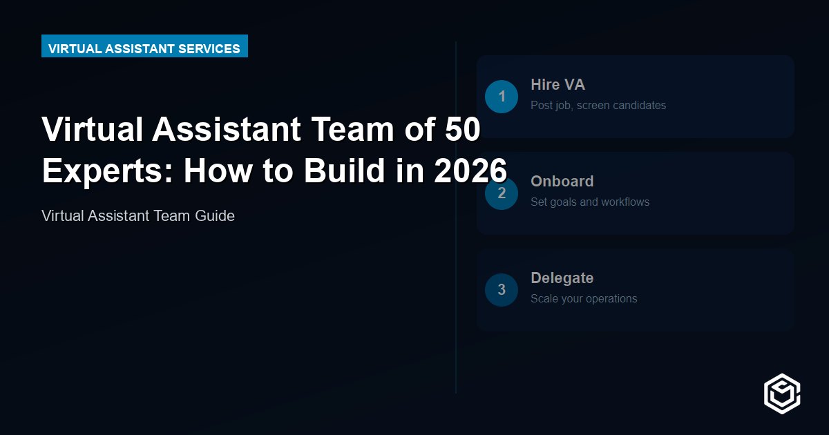 Virtual Assistant Team of 50 Experts: How to Build in 2026
