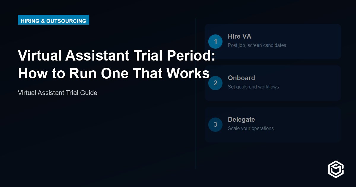 Virtual Assistant Trial Period: How to Run One That Works