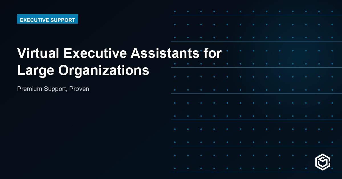 Virtual Executive Assistants for Large Organizations