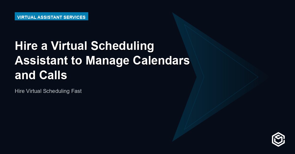 Hire a Virtual Scheduling Assistant to Manage Calendars and Calls