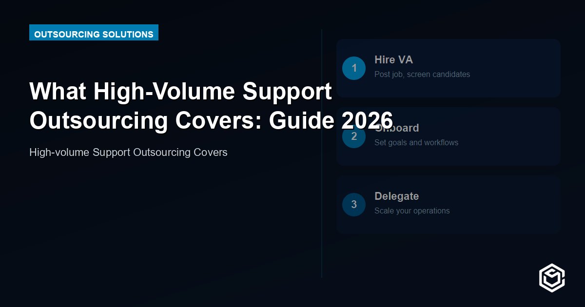 What High-Volume Support Outsourcing Covers: Guide 2026