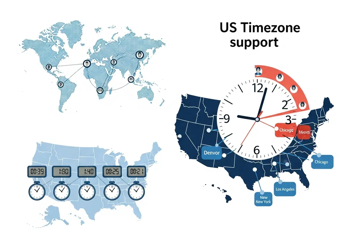 US timezone support