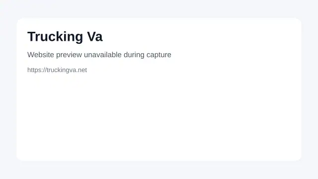 Trucking VA virtual assistant company website screenshot