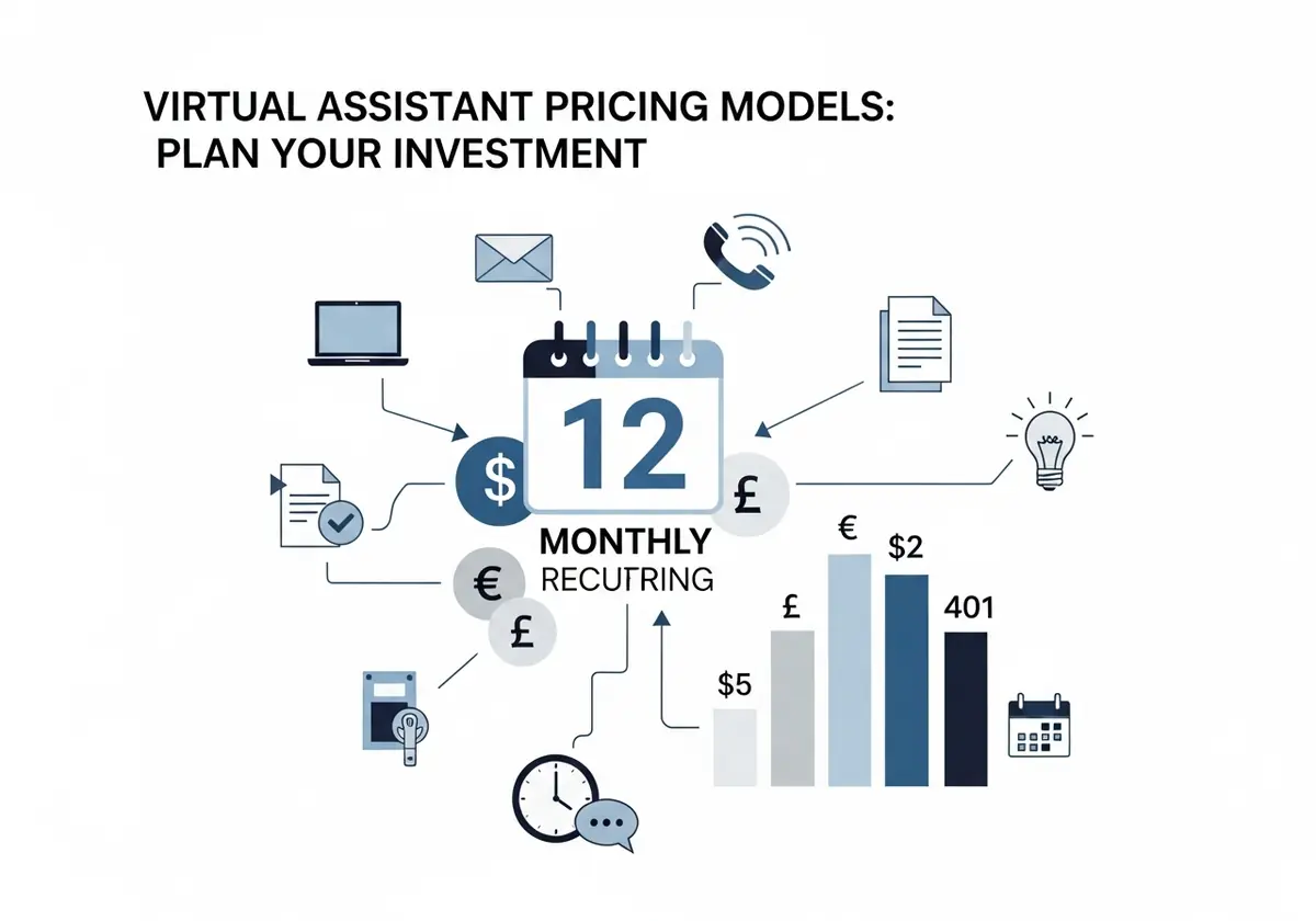 monthly virtual assistant pricing services