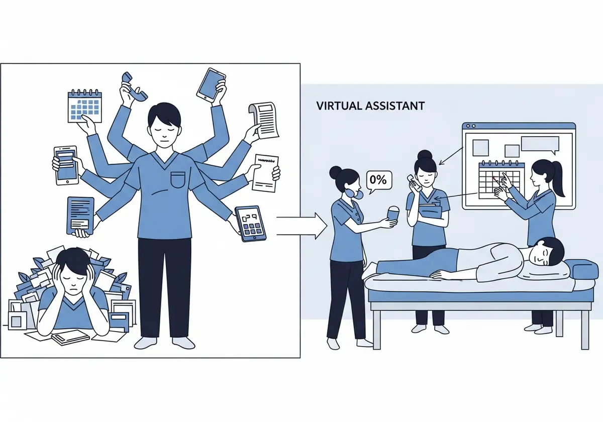 hire massage therapy virtual assistant