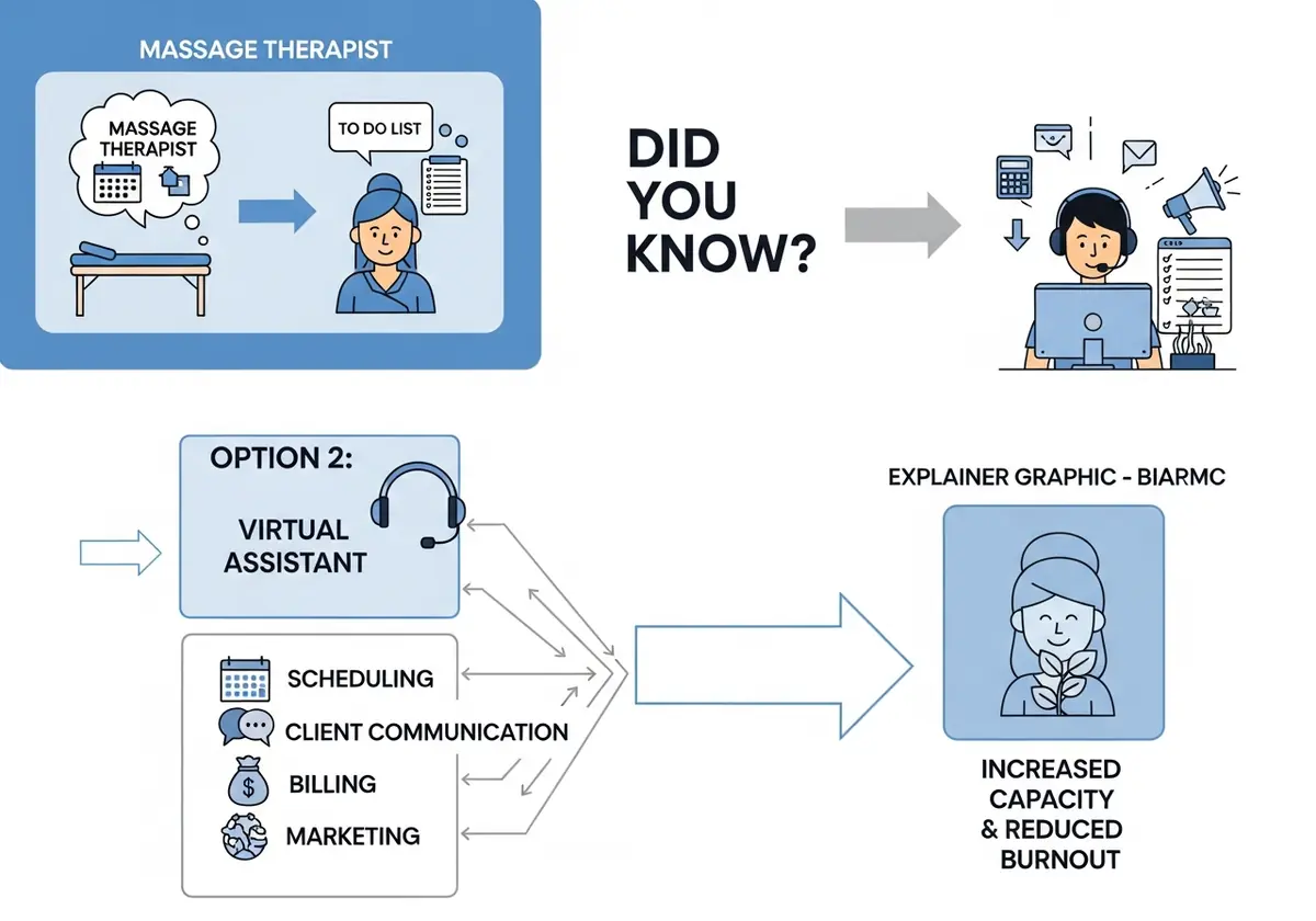 hire massage therapy virtual assistant
