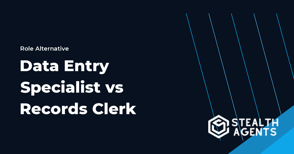 Data Entry Specialist vs Records Clerk role comparison