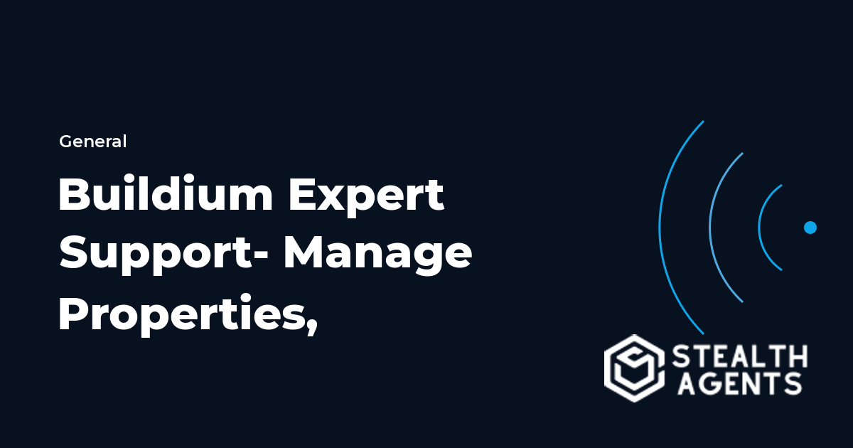 Buildium Expert Support- Manage Properties,