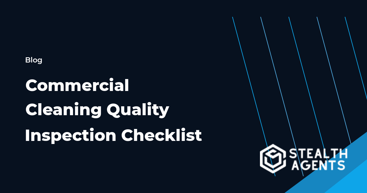Commercial Cleaning Quality Inspection Checklist