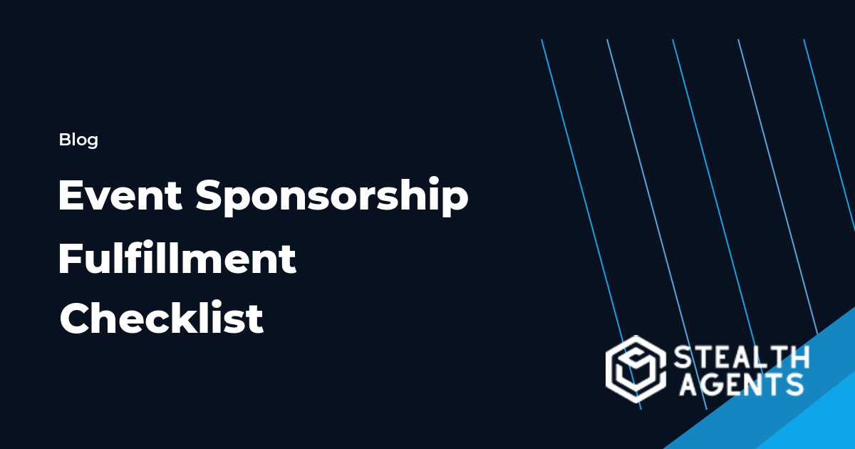 Event Sponsorship Fulfillment Checklist