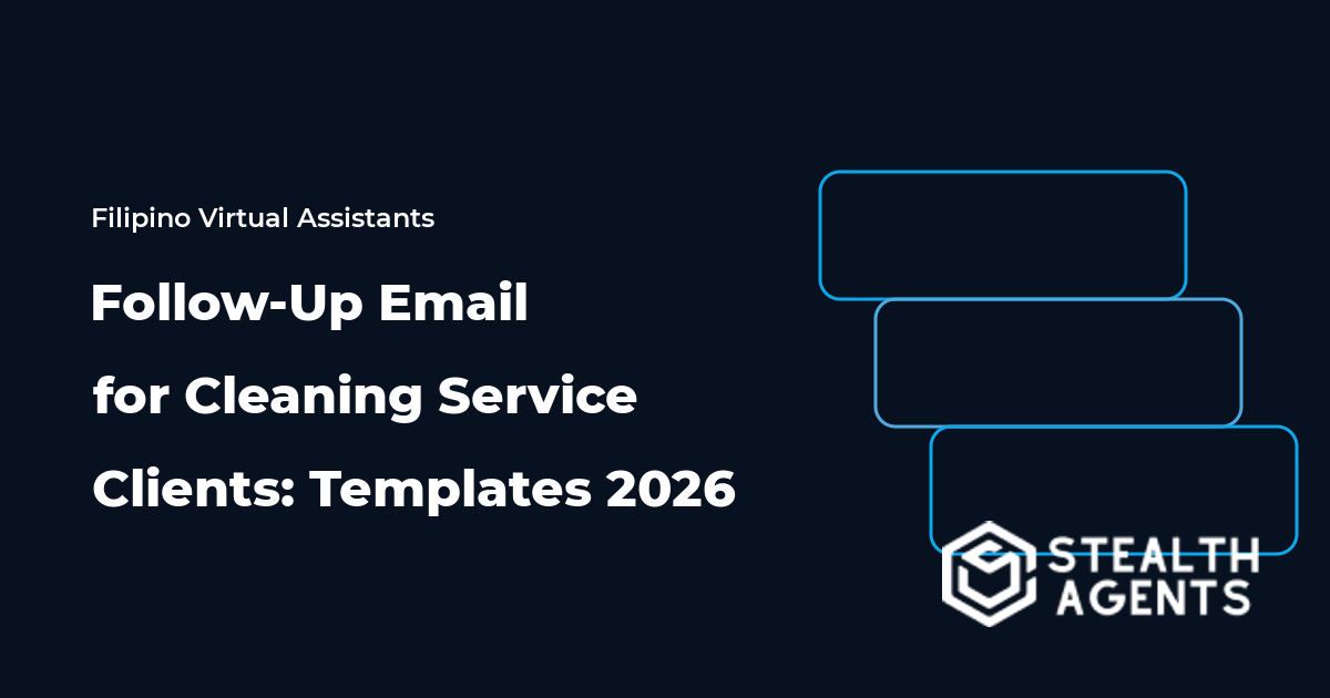 Follow-Up Email for Cleaning Service Clients: Templates 2026